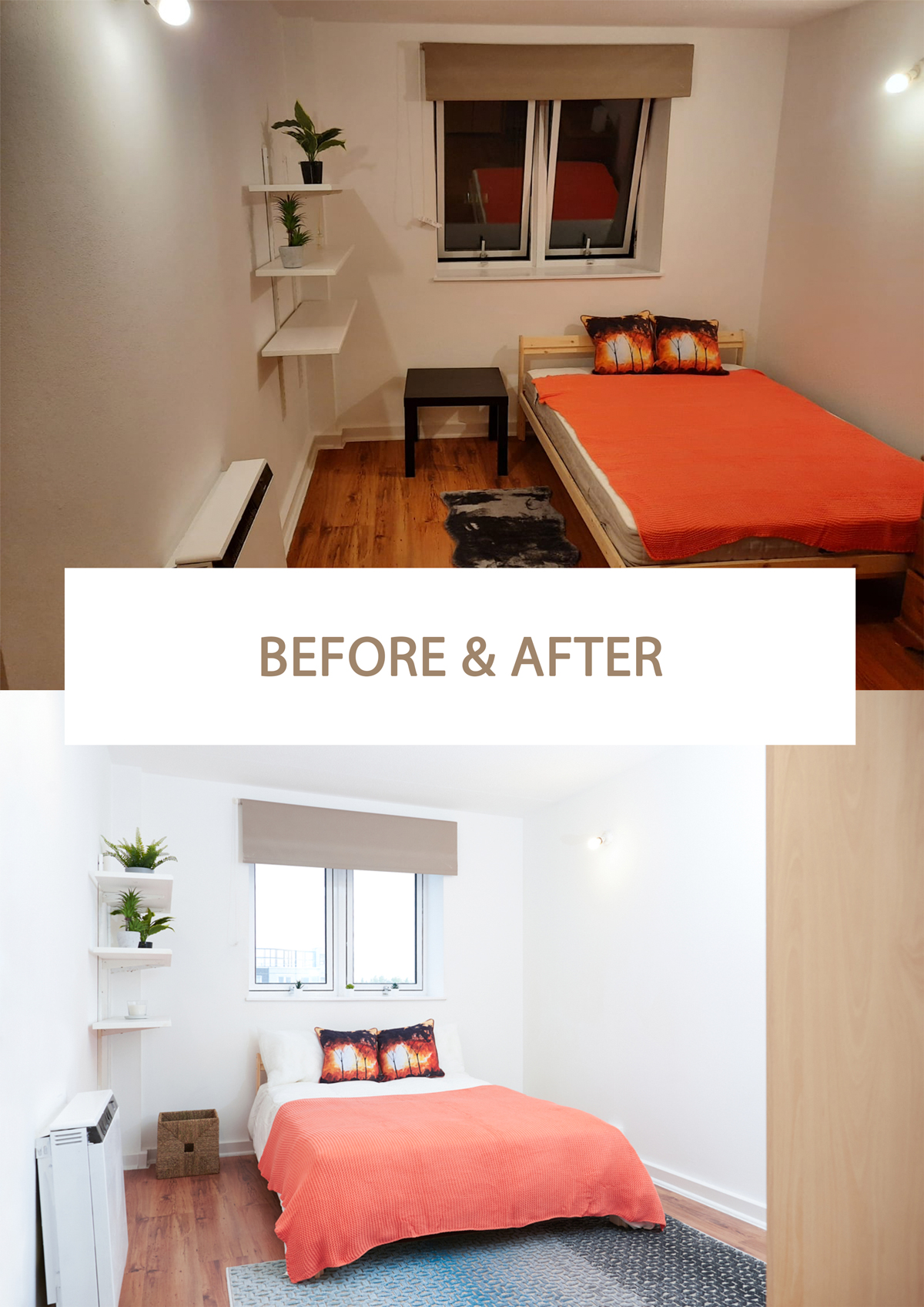 Before and After property photography